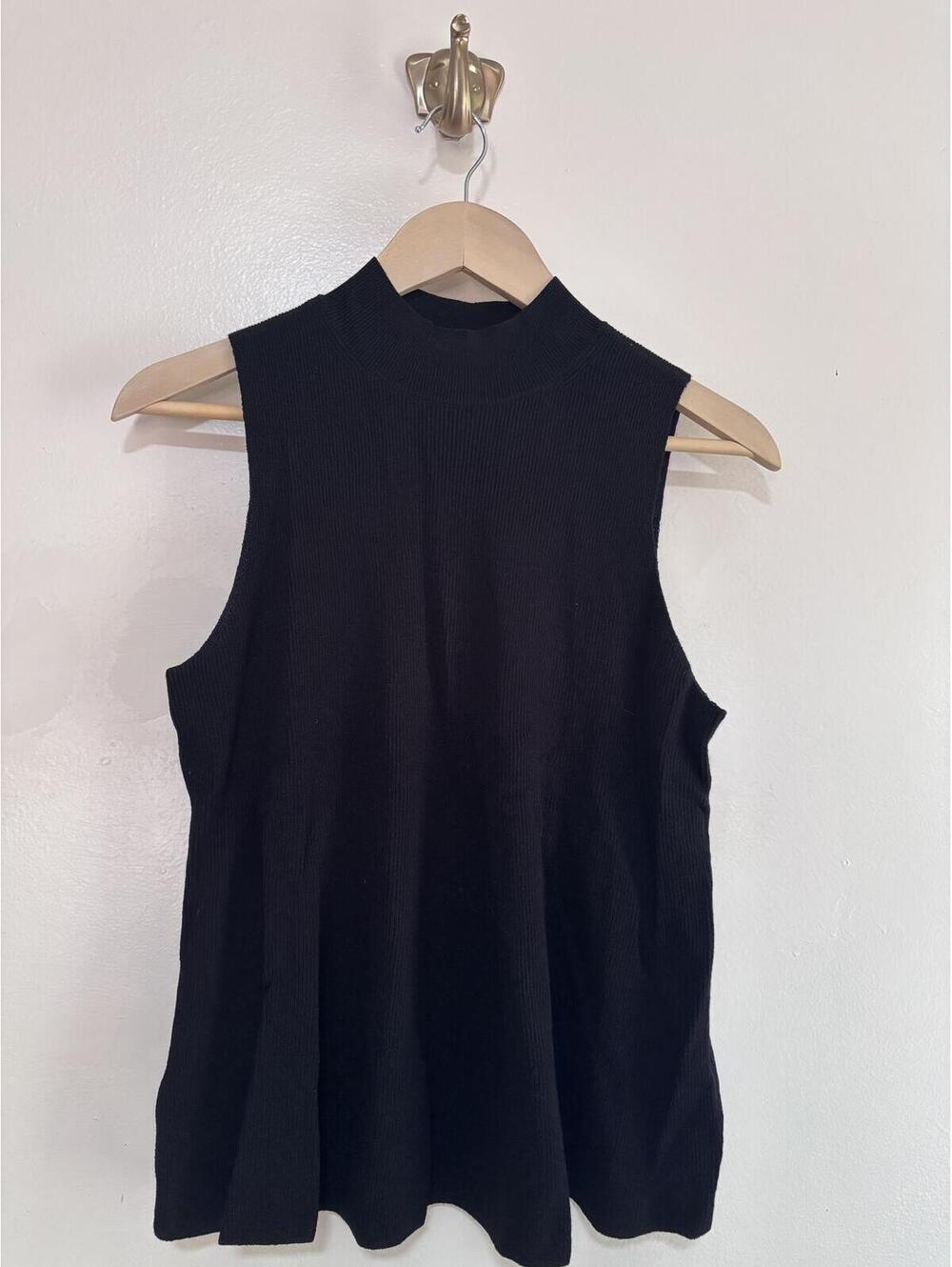 LOFT Knit Trapeze Mock Turtleneck Top size‎ S